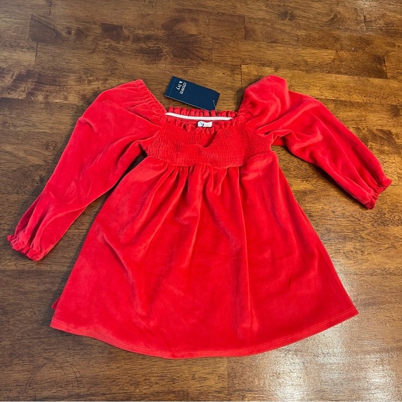 NWT Crown & Ivy Red velvet dress size 3T - Picture 6 of 6